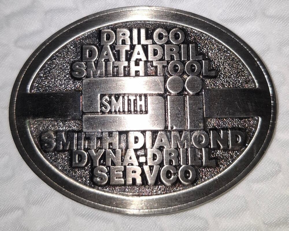 Vintage Smith International Belt Buckle Oilfield Promo 1980s